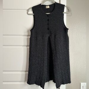 Sisley Sleeveless Knit Cardigan Size Small